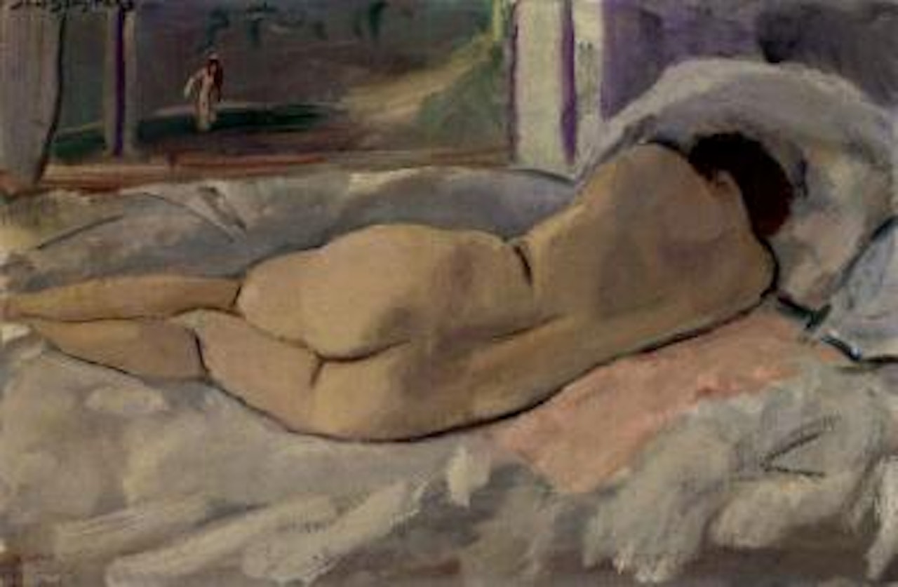 Female nude seen from behind by Jan Sluyters