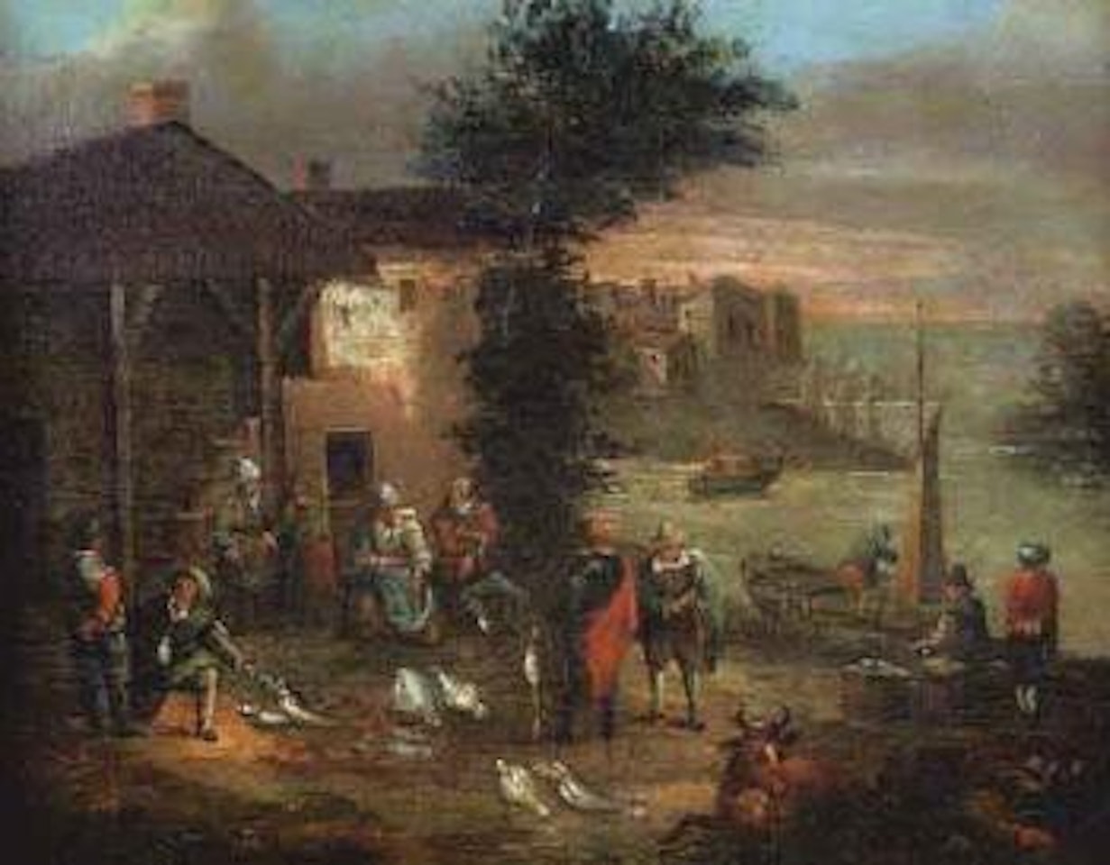 Fish market by Jan Brueghel the Younger