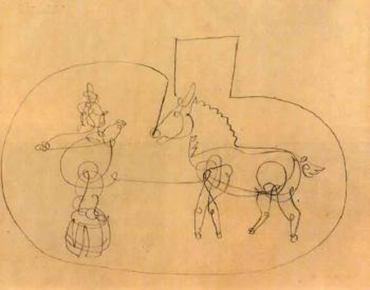 Clown et cheval by Pablo Picasso