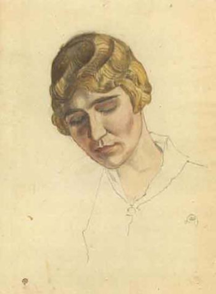 Portrait de Madame Korovina by Mstislav Valerianovich Dobuzhinsky