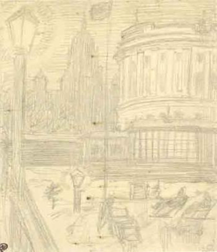 Vue de Saint-Petersbourg by Mstislav Valerianovich Dobuzhinsky