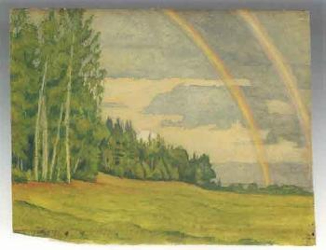 L'arc-en-ciel dans la campagne russe by Mstislav Valerianovich Dobuzhinsky