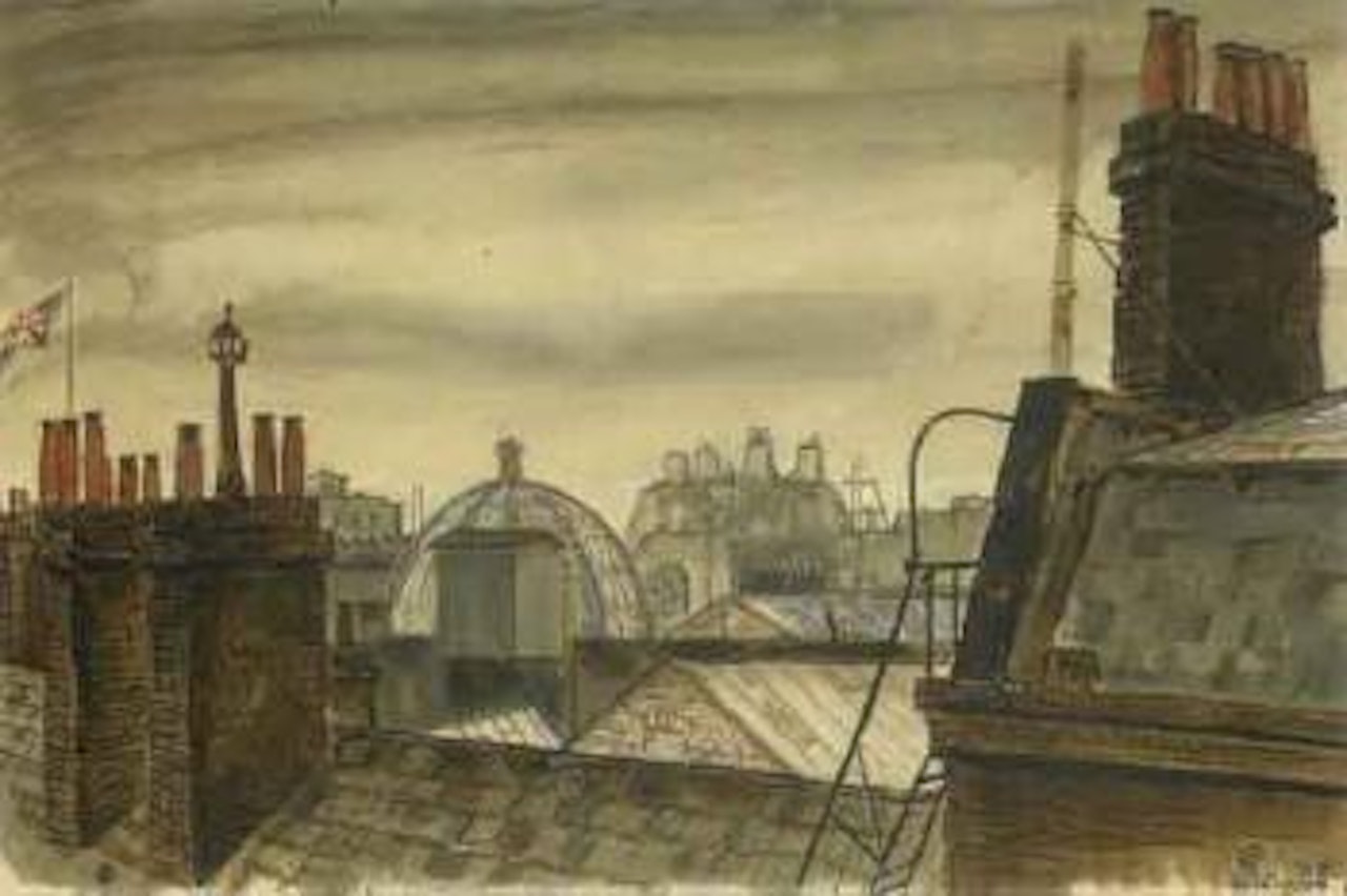 Albany, Londres by Mstislav Valerianovich Dobuzhinsky