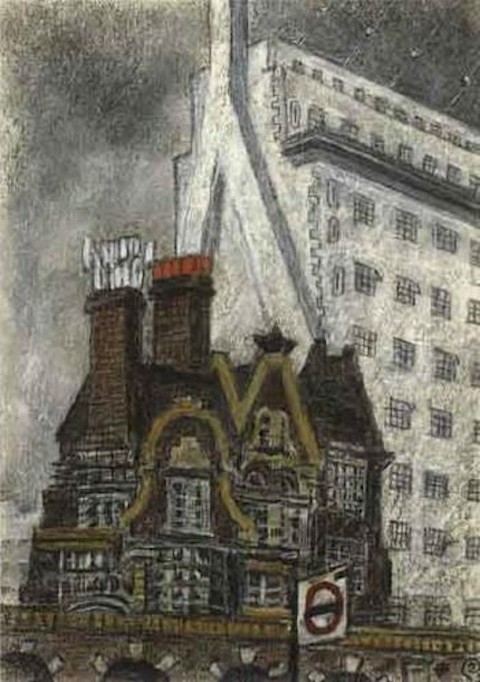 Holborn, Londres by Mstislav Valerianovich Dobuzhinsky