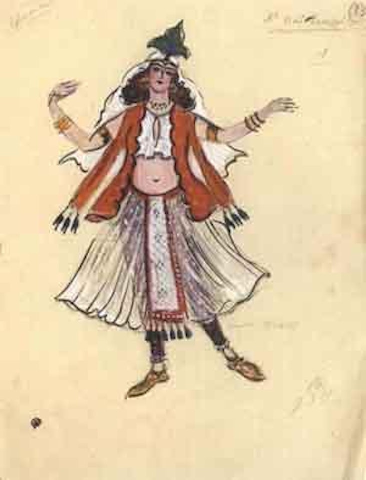 Etudes de costumes, Le Prince Igor, Kaunas by Mstislav Valerianovich Dobuzhinsky
