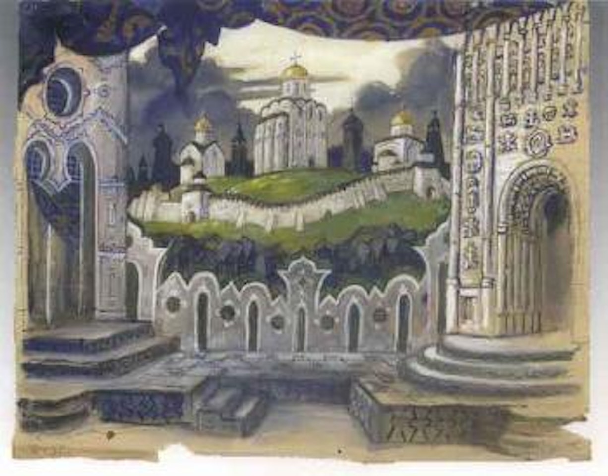 Le Prince Igor, Opera National de Lituanie, Kaunas by Mstislav Valerianovich Dobuzhinsky