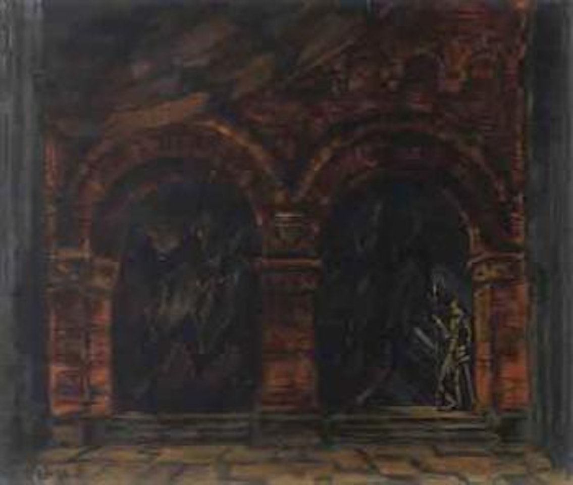 Le Roi Lear, Grand Theatre Dramatique, Saint-Petersbourg by Mstislav Valerianovich Dobuzhinsky