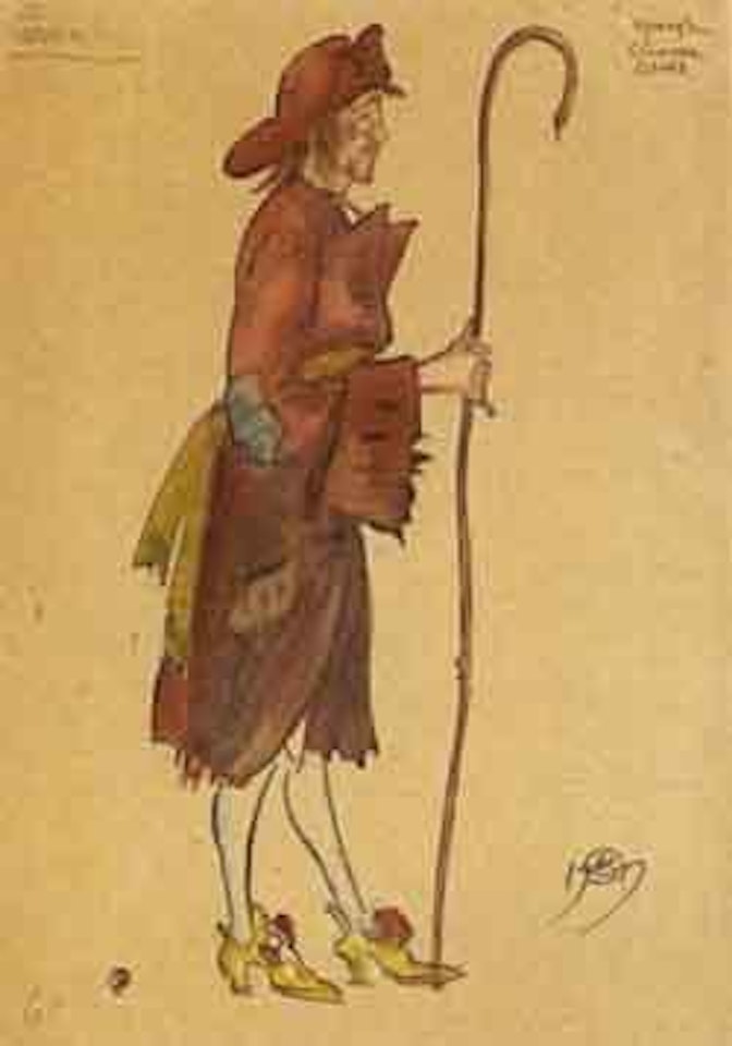 Le Prince Porcher, Theatre de la Halte des Comediens, Saint-Petersbourg by Mstislav Valerianovich Dobuzhinsky