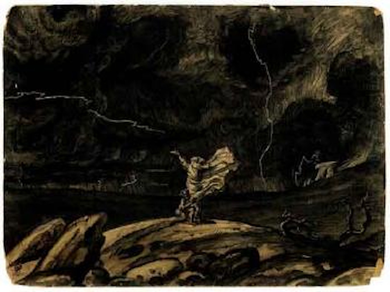 Le Roi Lear, Grand Theatre Dramatique de Saint-Petersbourg by Mstislav Valerianovich Dobuzhinsky