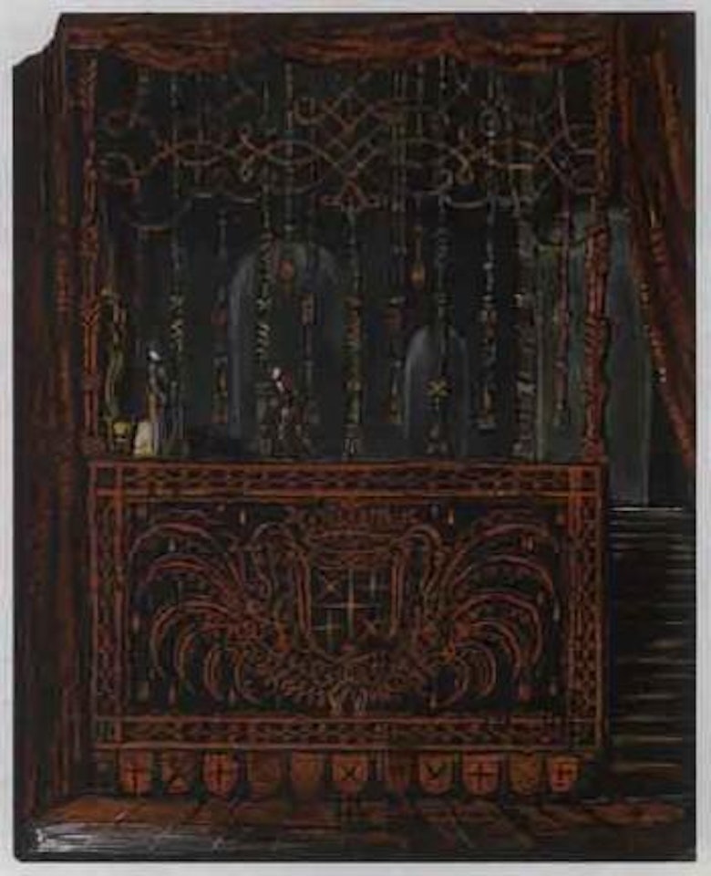 Chez la princesse, Don Carlos, Theatre Dramatique Lituanien, Kaunas by Mstislav Valerianovich Dobuzhinsky