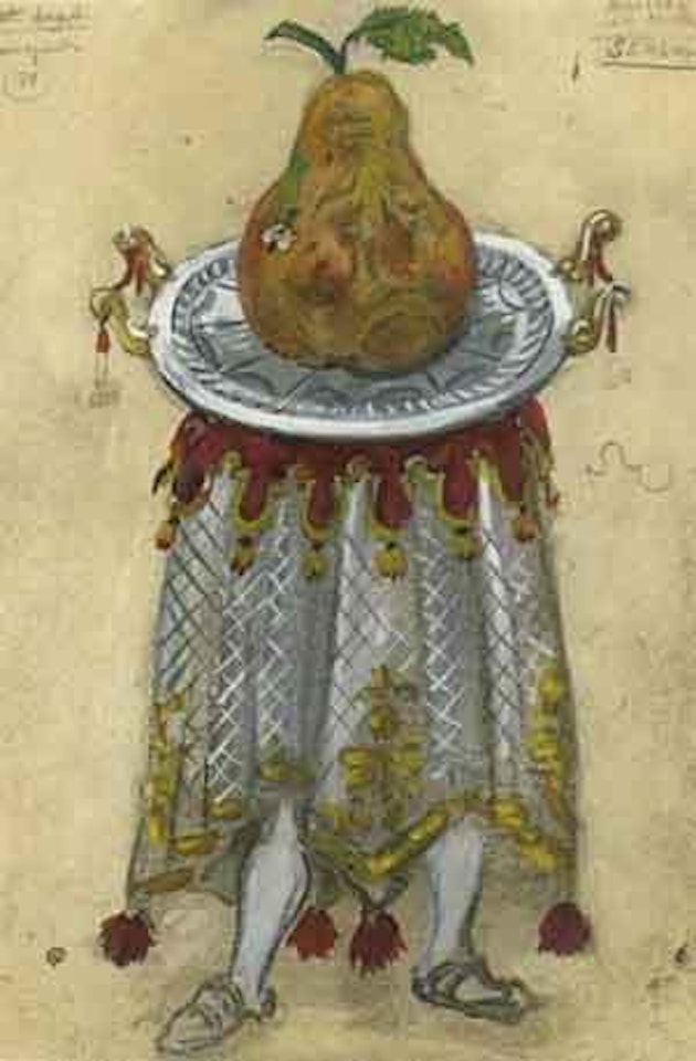 Projet de costume, Mademoiselle Angot, Ballet Theatre de New York by Mstislav Valerianovich Dobuzhinsky