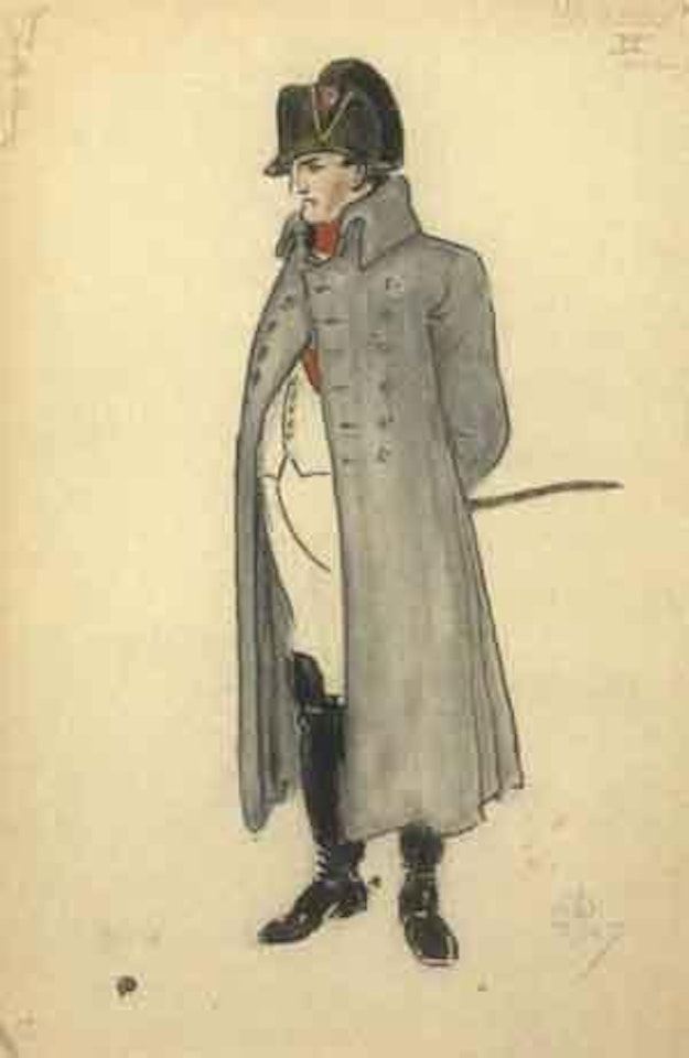 Projet de costume pour Napoleon, Guerre et Paix by Mstislav Valerianovich Dobuzhinsky