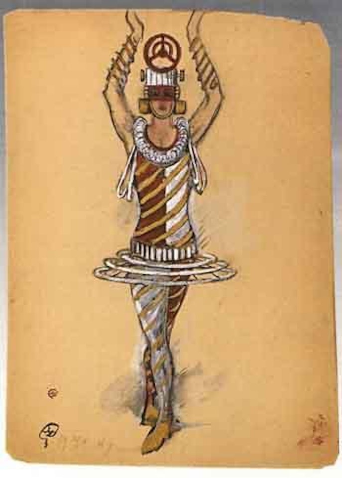 Projets de personnages pour le Ballet Mechanique by Mstislav Valerianovich Dobuzhinsky