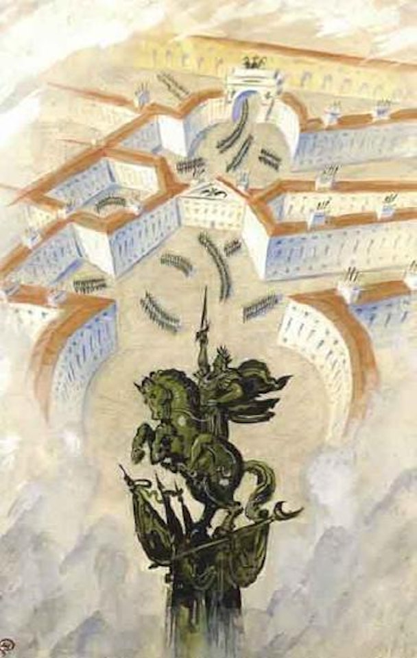 Le soldat russe, Ballet Theatre Metropolitan Opera, New York by Mstislav Valerianovich Dobuzhinsky