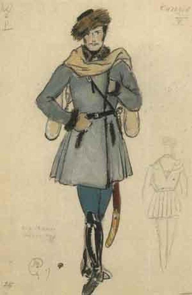 Projets de costumes, Guerre et Paix by Mstislav Valerianovich Dobuzhinsky
