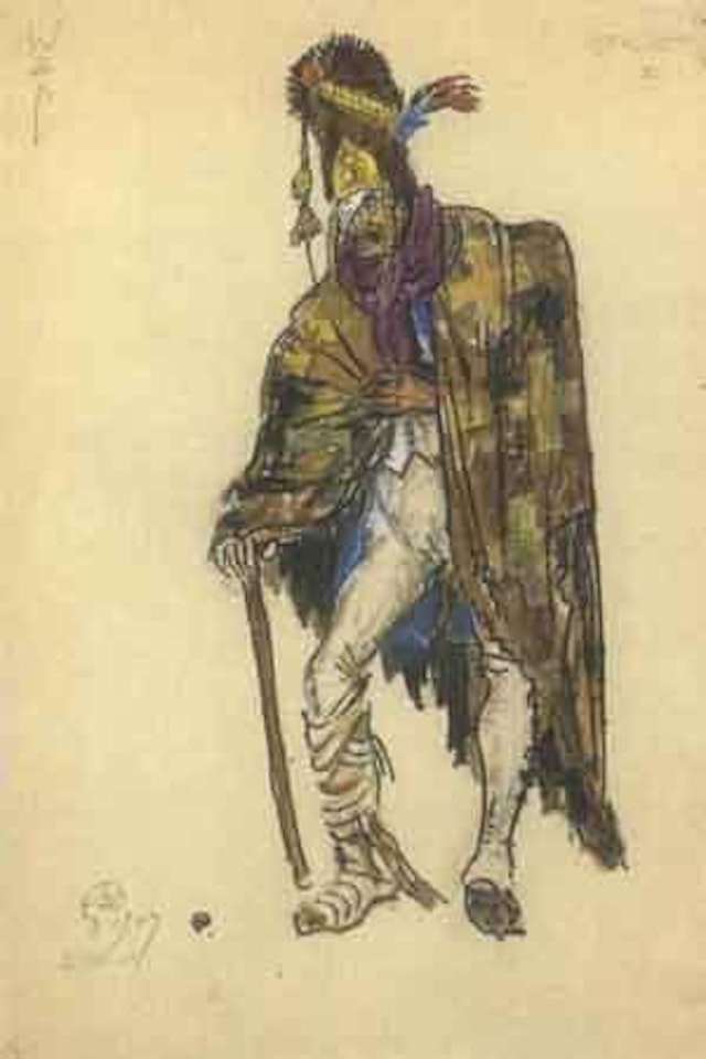 Etudes de costumes pour Guerre et Paix by Mstislav Valerianovich Dobuzhinsky