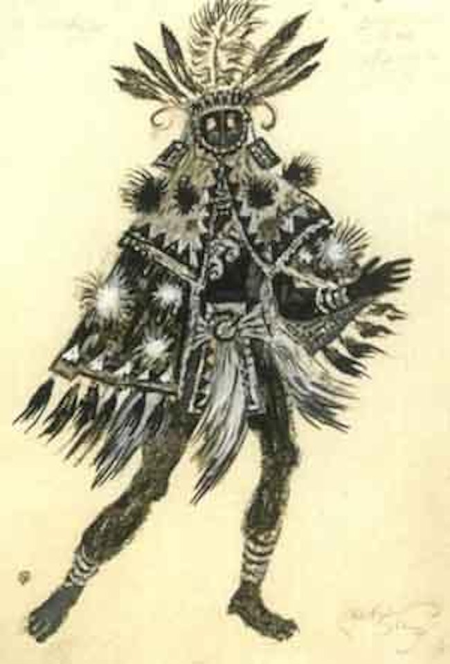 Projets de costumes pour Mademoiselle Angot by Mstislav Valerianovich Dobuzhinsky