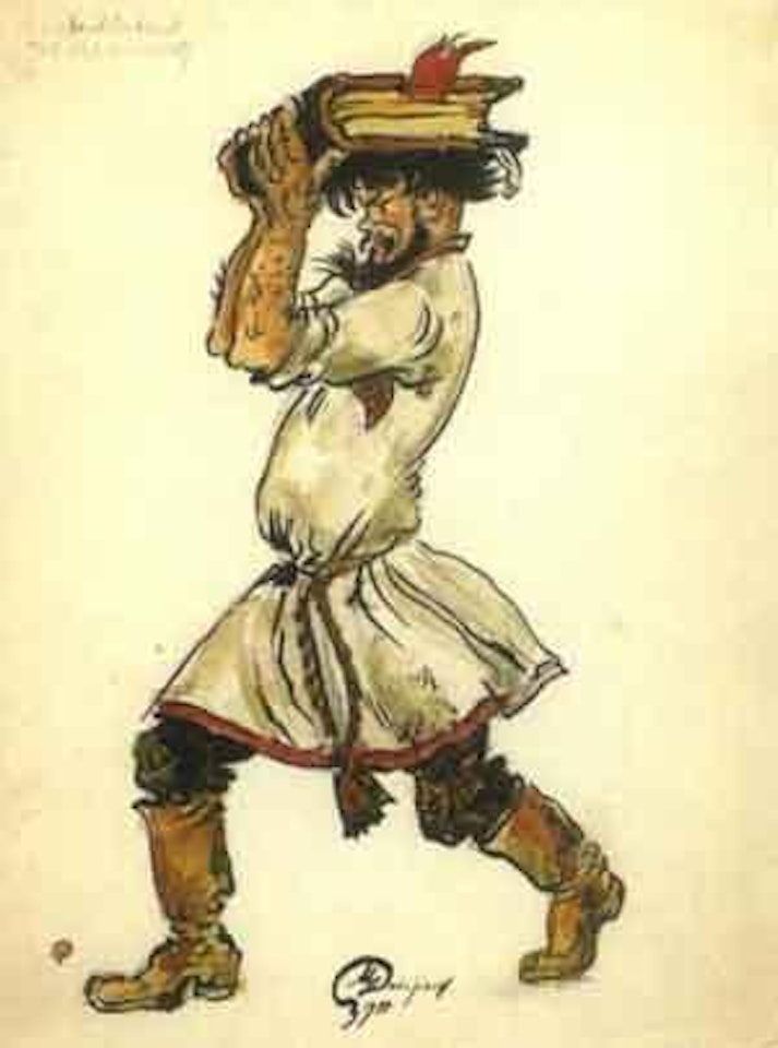 Projets de costumes pour Khovantchina by Mstislav Valerianovich Dobuzhinsky