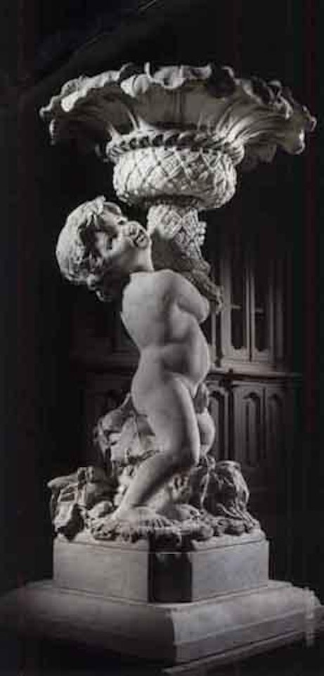 Jardinieres supported by Putti by Italian School