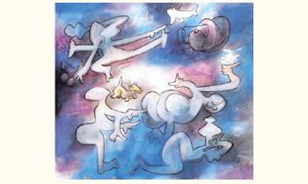 Figural composition by Roberto Matta
