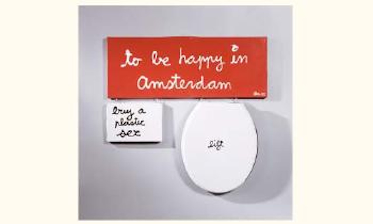 To be happy in Amsterdam by Ben Vautier