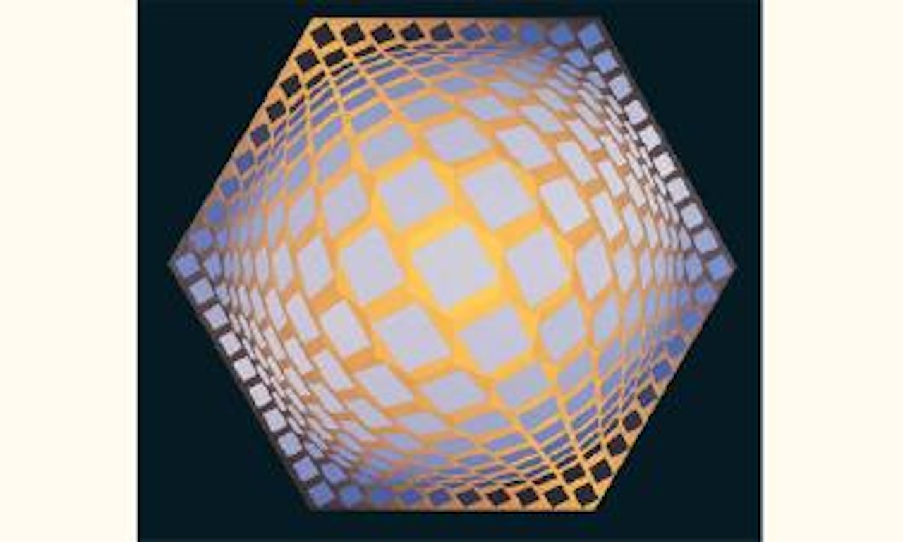 Tegla Hat by Victor Vasarely