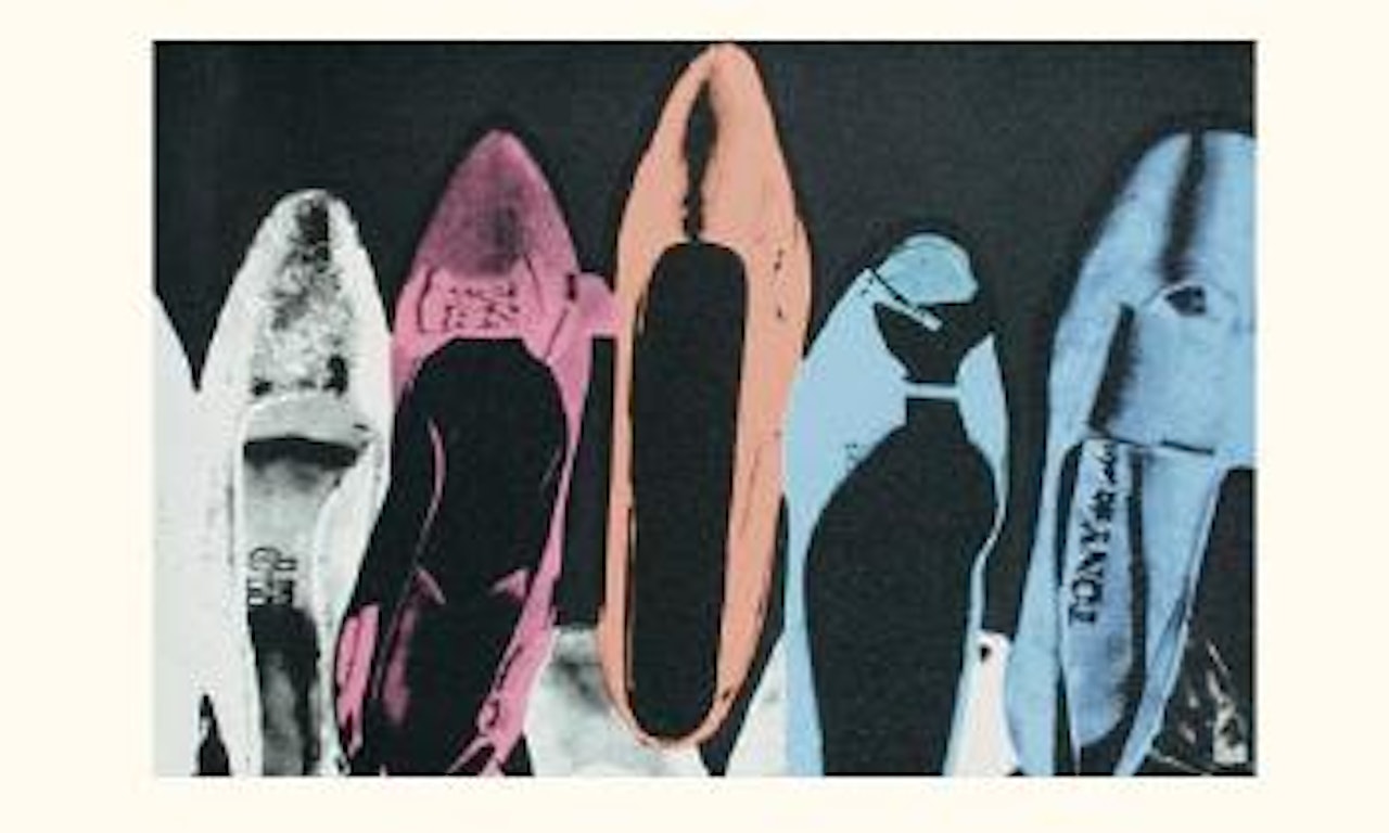 Diamond dust shoes by Andy Warhol