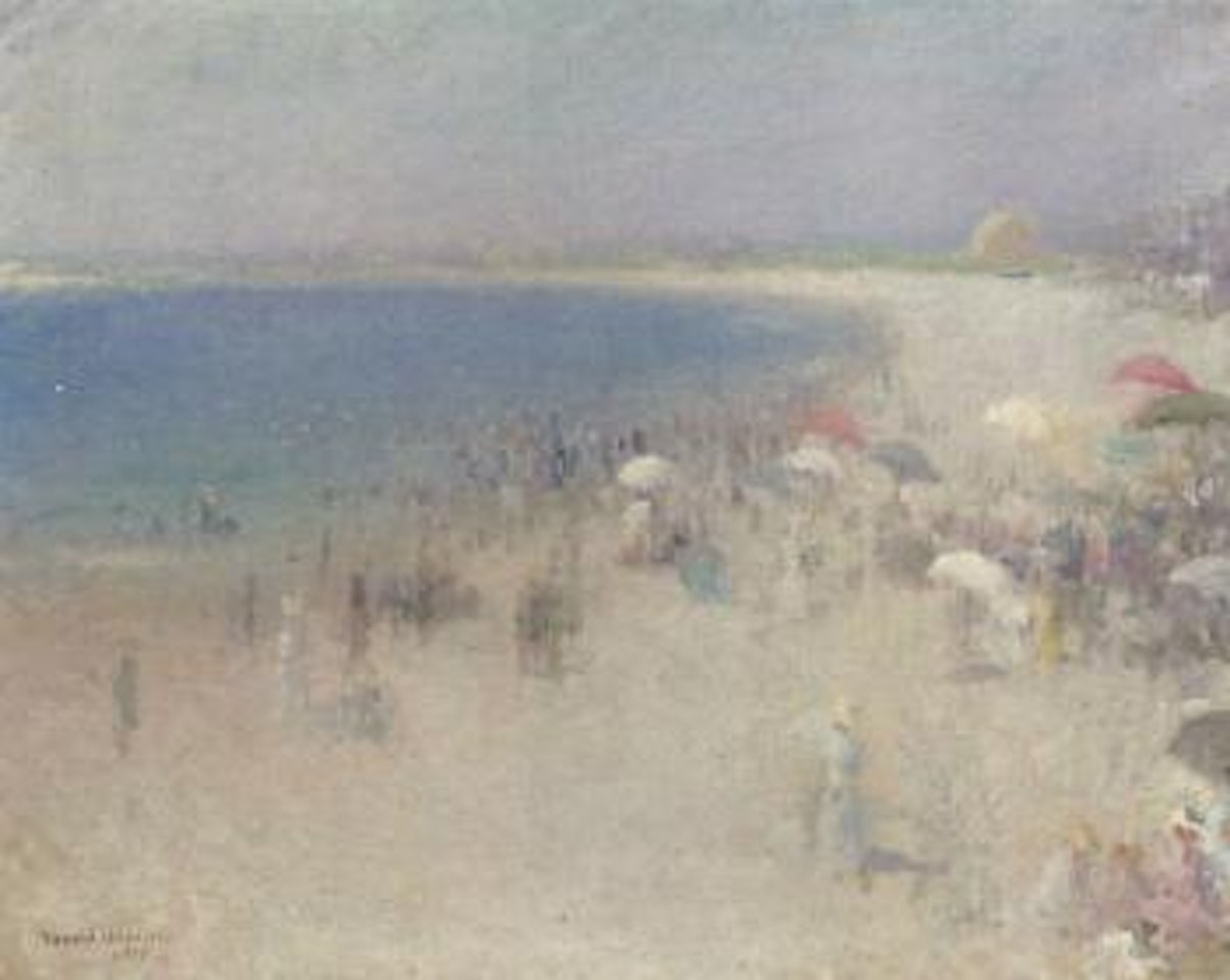A day at the beach, Watch Hill by Edmund William Greacen