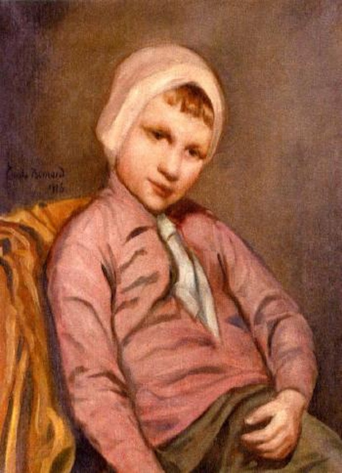 Jeune garcon assis by Emile Bernard