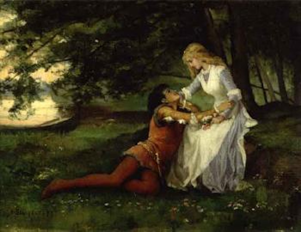 Flirting by Albert Edelfelt