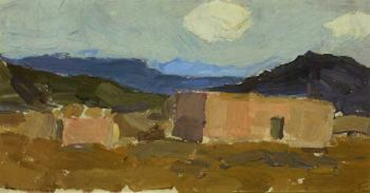 Adobes, New Mexico by Leon Gaspard