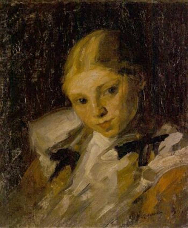 Portrait of a young girl by Joseph Raphael