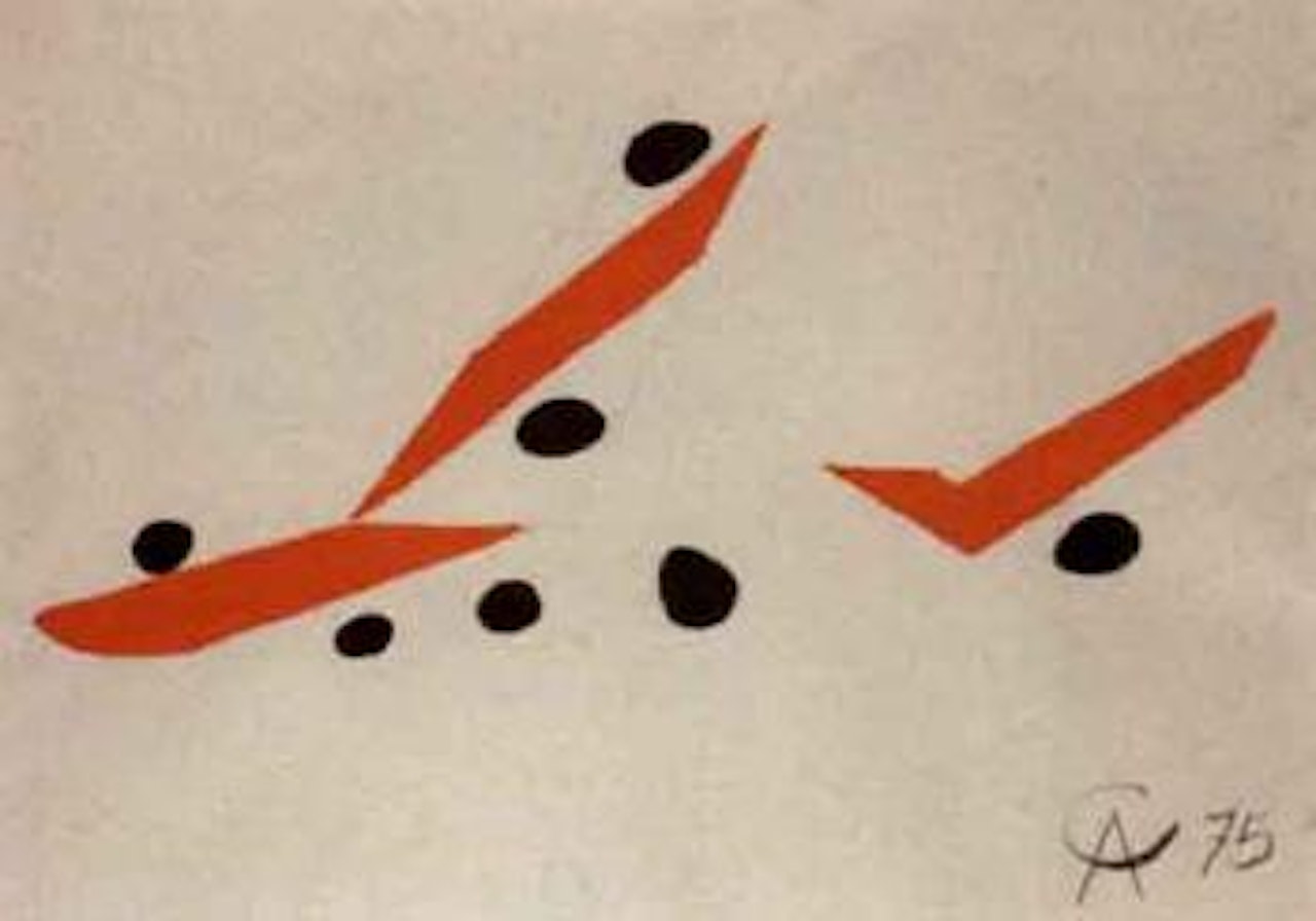 Study for Braniff Airline design by Alexander Calder