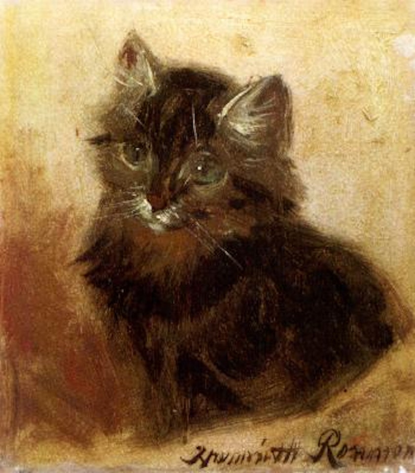 The little kitten by Henriette Ronner-Knip