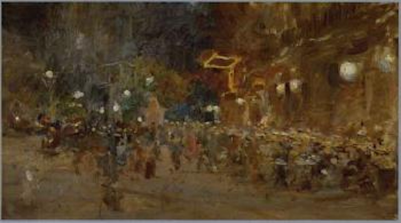 Cafe de Paris by Joaquin Sorolla Y Bastida