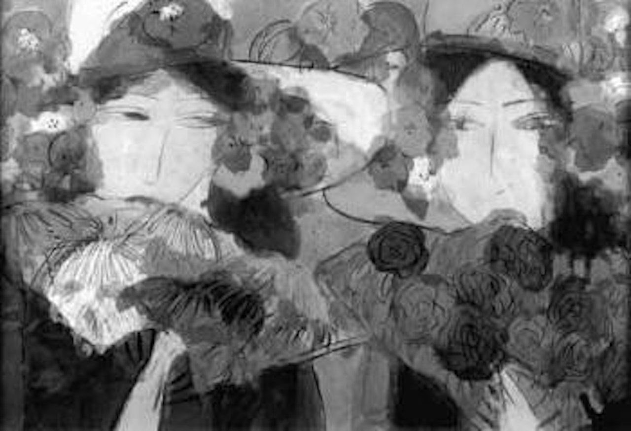 Femme a la capeline by Walasse Ting