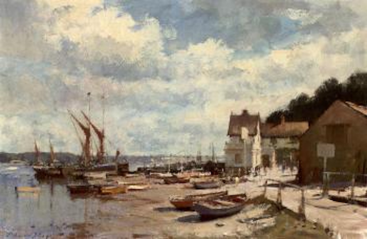 The Butt and Oyster, Pin Mill, Suffolk by Edward Seago