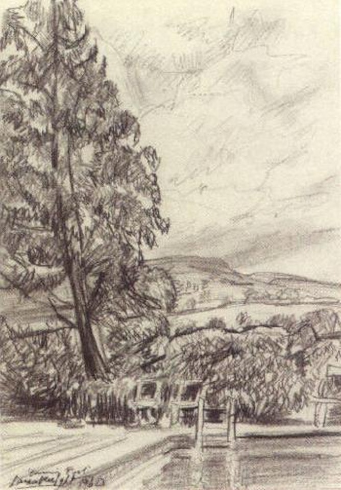 Evening pool by Laura Knight