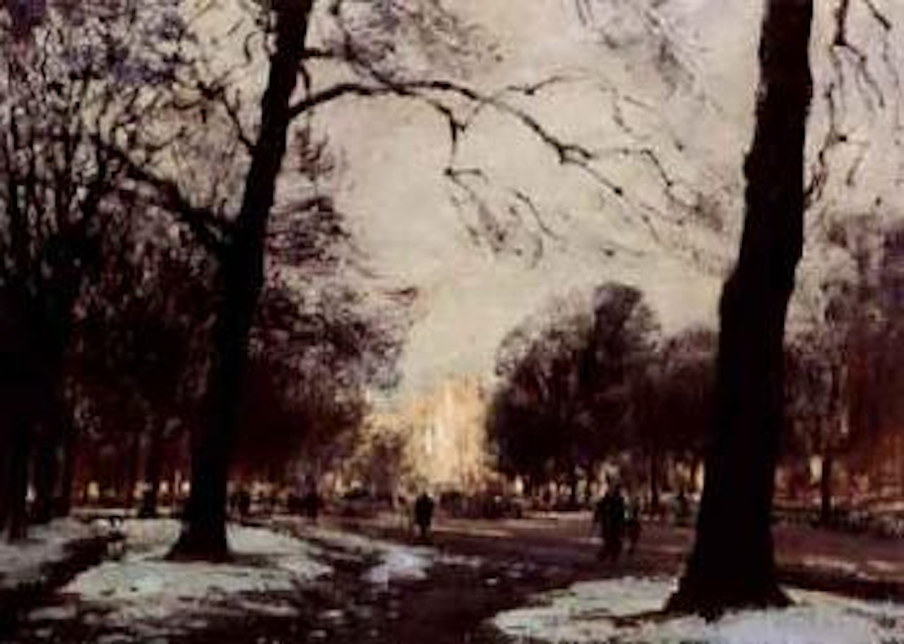 February sunlight, Hyde Park by Edward Seago