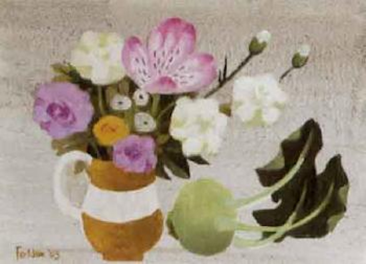 Still life with flowers by Mary Fedden