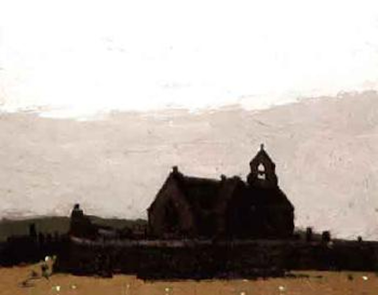 Little church of Llanrhwydrus by Kyffin Williams