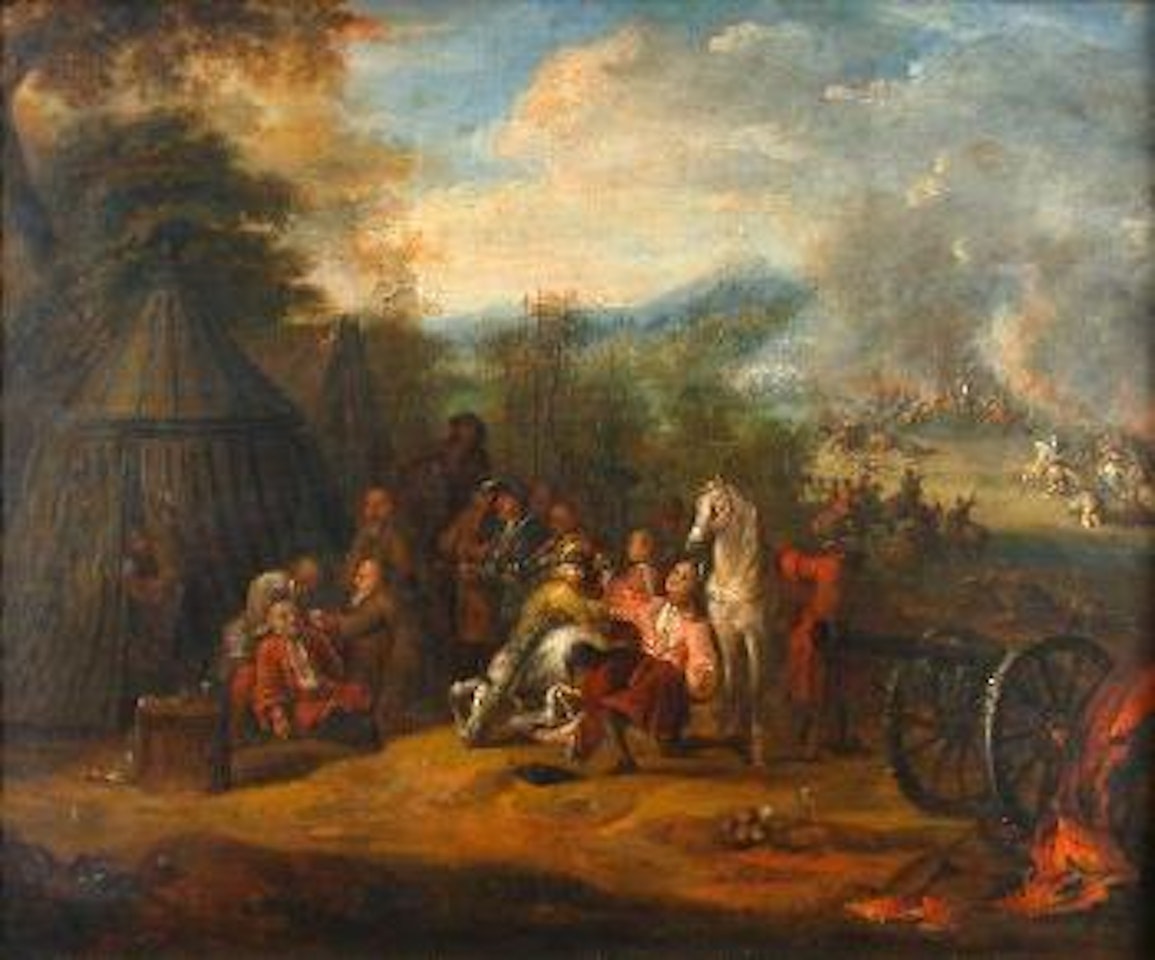 Cavalry skirmish by John Wootton
