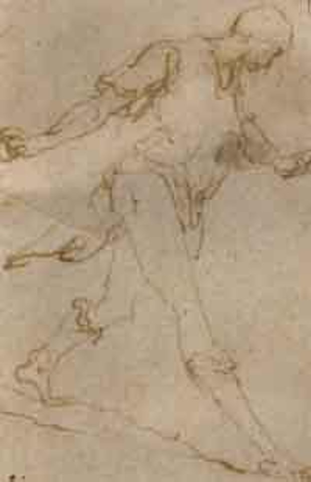 Study of a walking man by Salvator Rosa