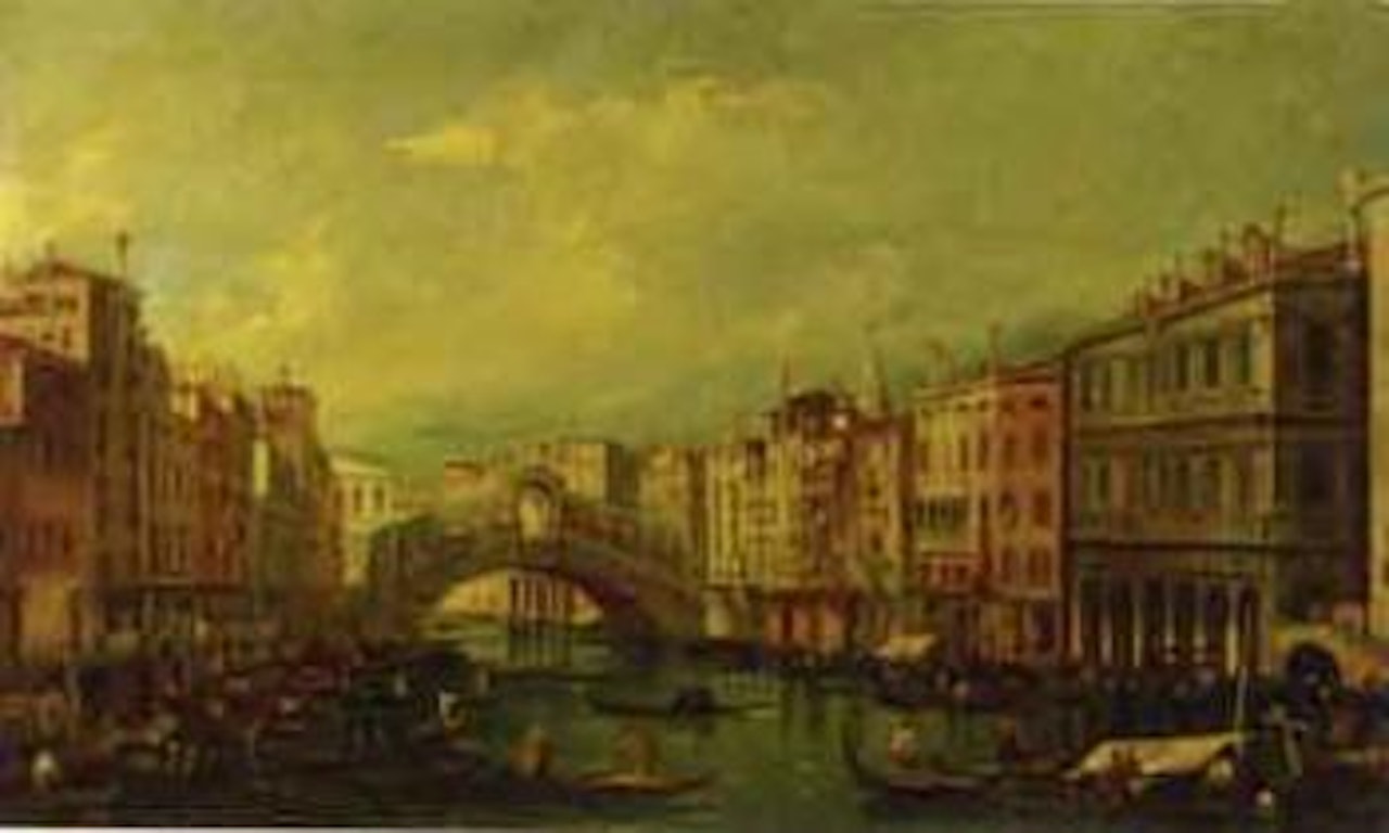 Venice, view of the Rialto Bridge by Italian School