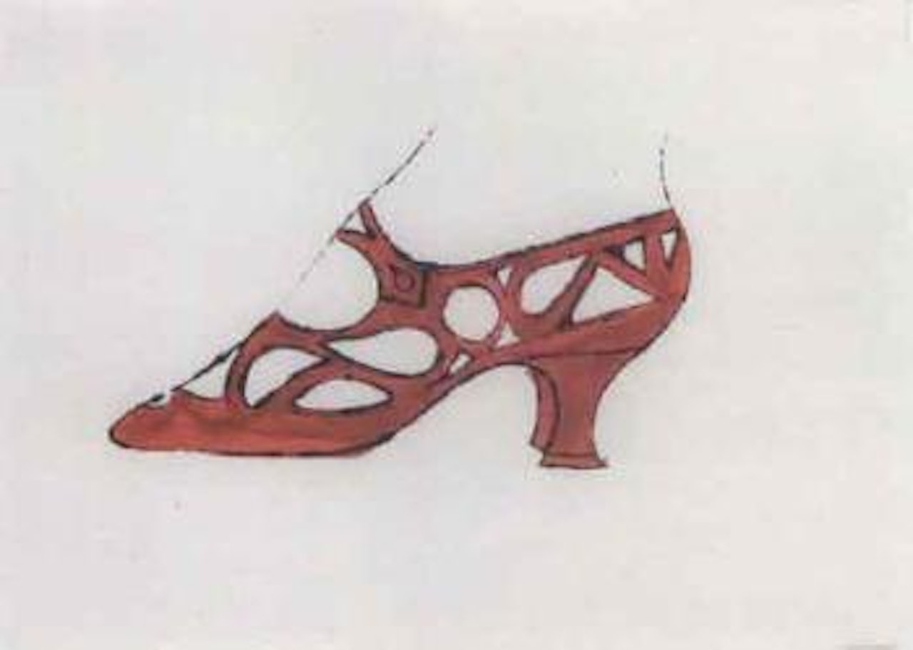 Untitled - red shoe by Andy Warhol