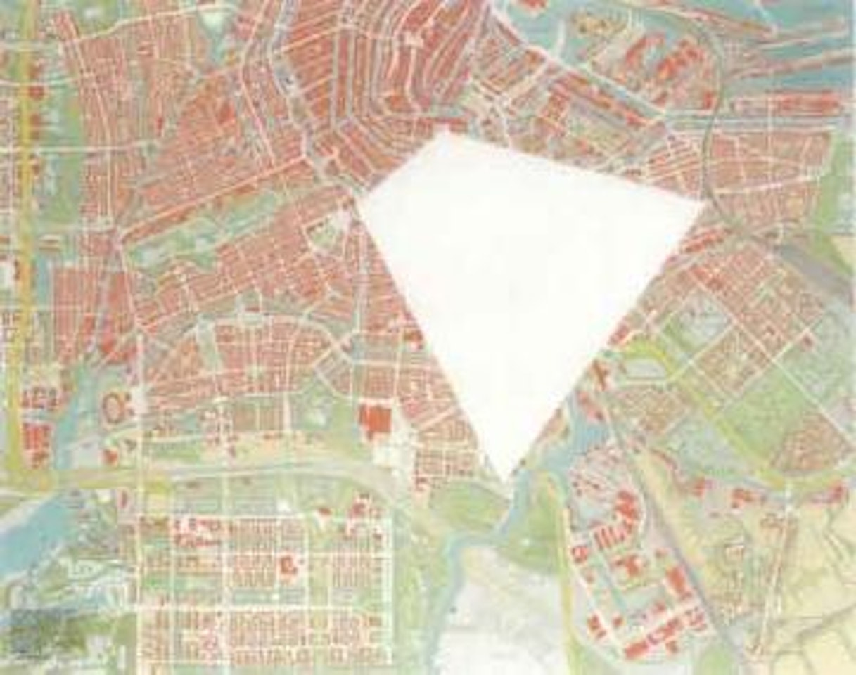 Amsterdam with the area between the Rijksmuseum by Sol LeWitt