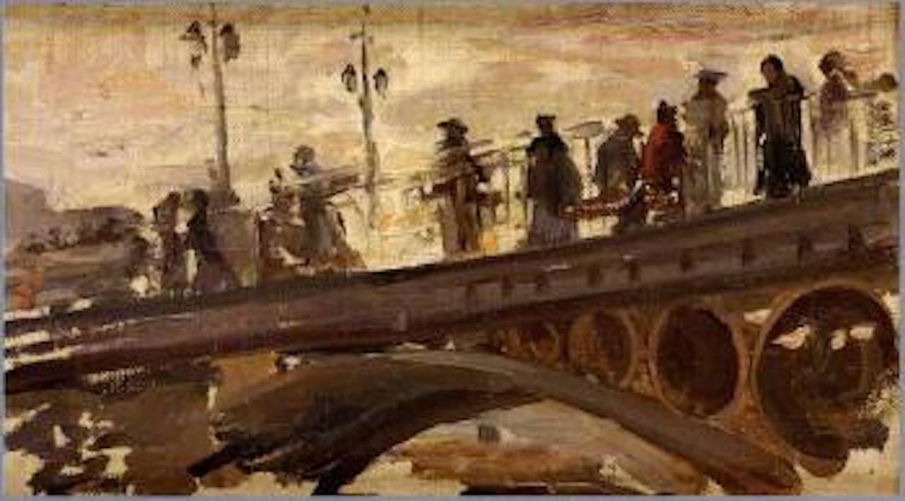 Iron bridge by Joaquin Sorolla Y Bastida