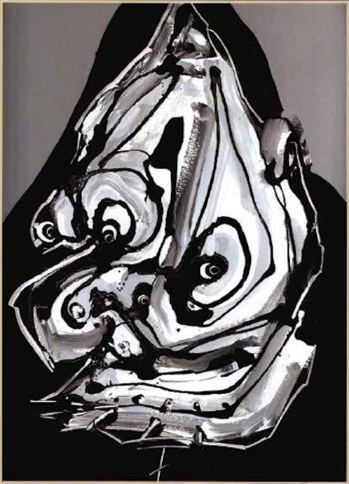 Imaginary portrait of Felipe II by Antonio Saura