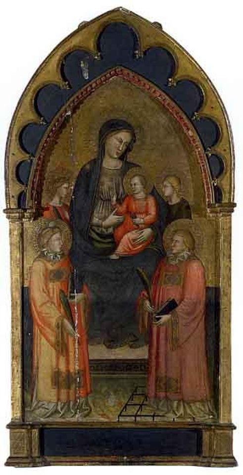 Mary with Child and Saints by Sienese School
