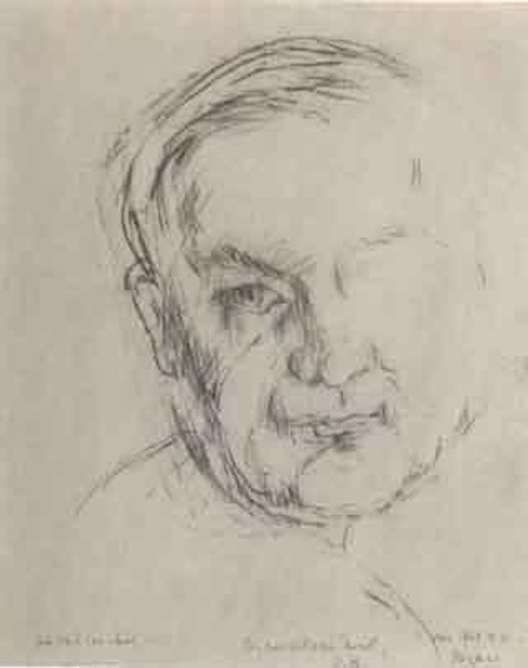 Portrait du Pere Morel, inacheve by Jean René Bazaine